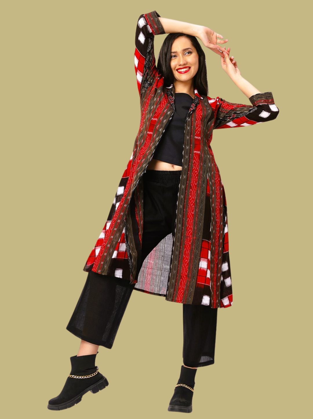 Iconic Handloom Sambalpuri Ikat Cotton Jacket
