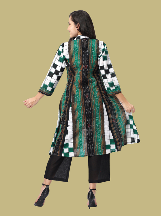 Iconic Handloom Sambalpuri Ikat Cotton Jacket