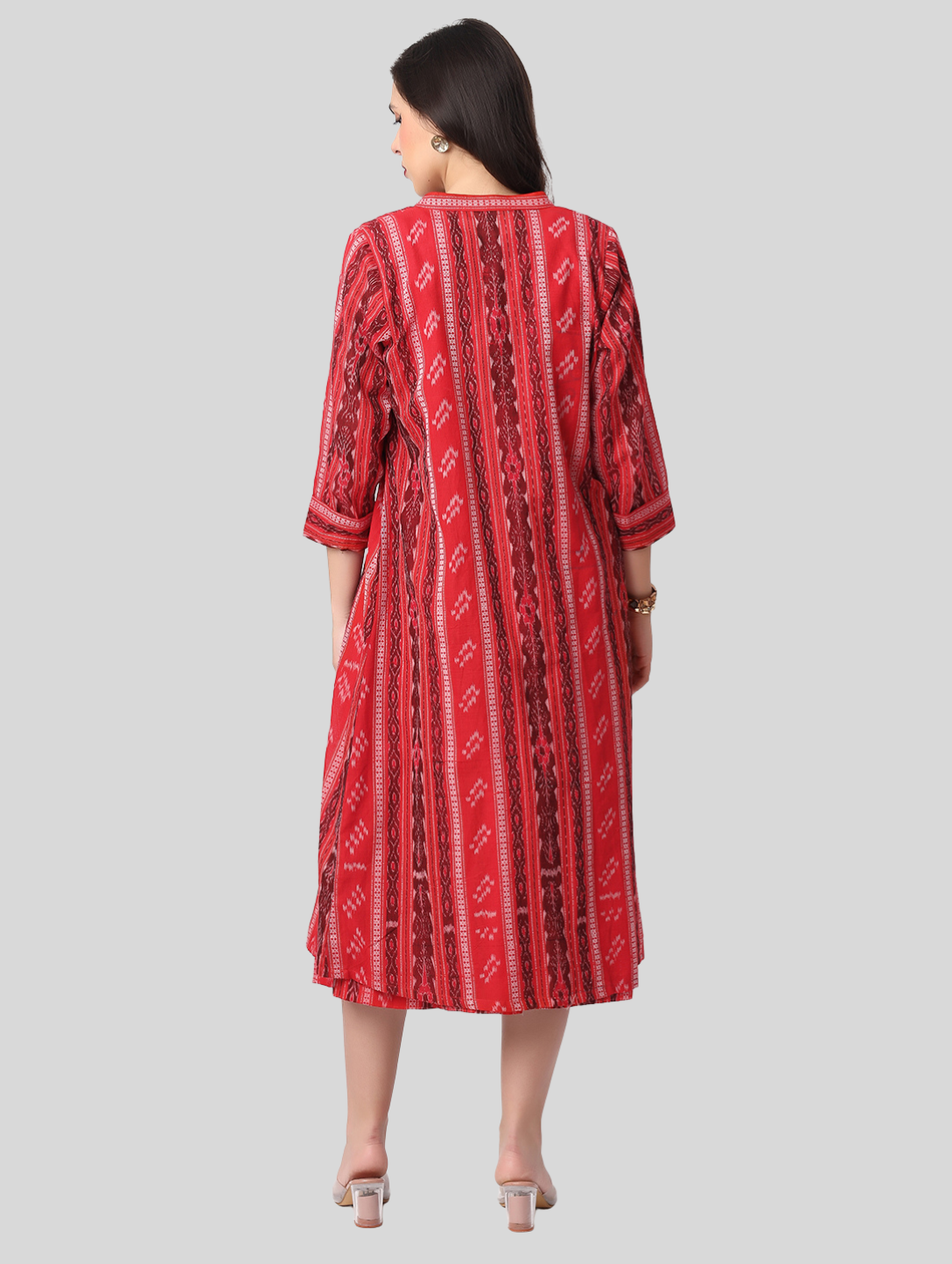 Handloom Sambalpuri Ikat Cotton Jacket Dress