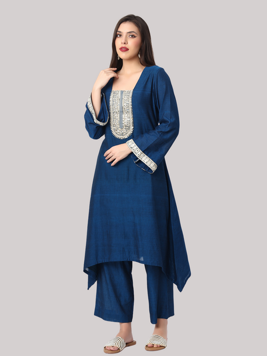 Handloom Sambalpuri Ikat Cotton Kurti and Pant Set