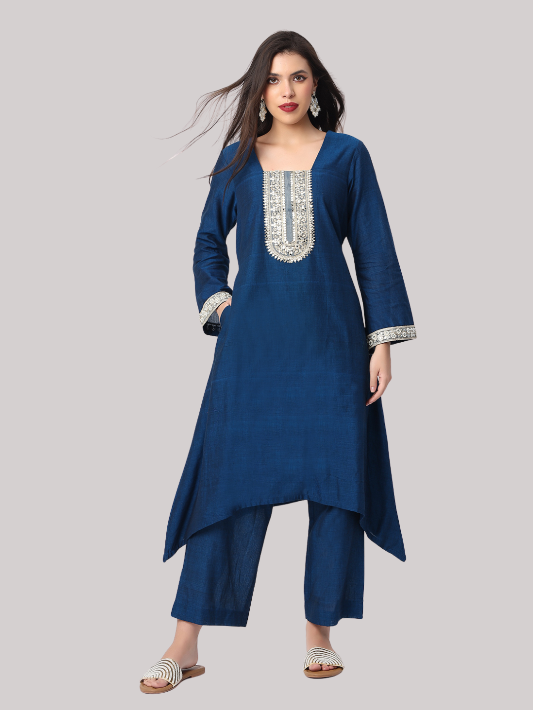 Handloom Sambalpuri Ikat Cotton Kurti and Pant Set