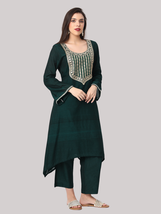 Handloom Sambalpuri Ikat Cotton Kurti and Pant Set