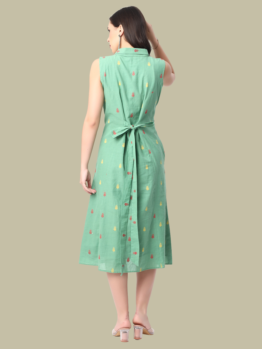 Jamdani Dress in Pure Cotton Fabric
