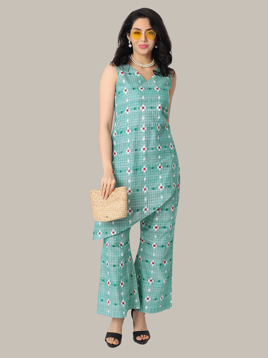 Co-Ord Set from Handloom Cotton Sambalpuri Fabric