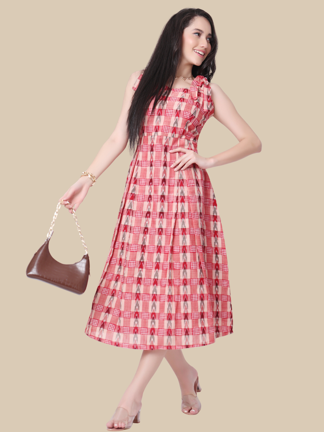 Handloom cotton dress in Premium Double Ikat Sambalpuri fabric