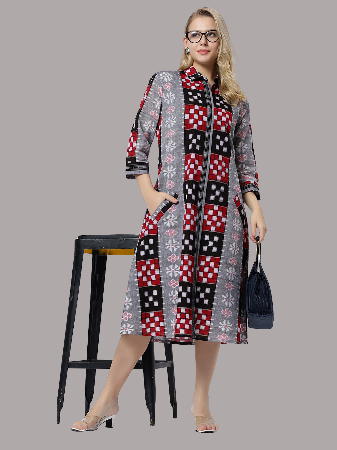Exquisite Handloom Sambalpuri Ikat cotton dress