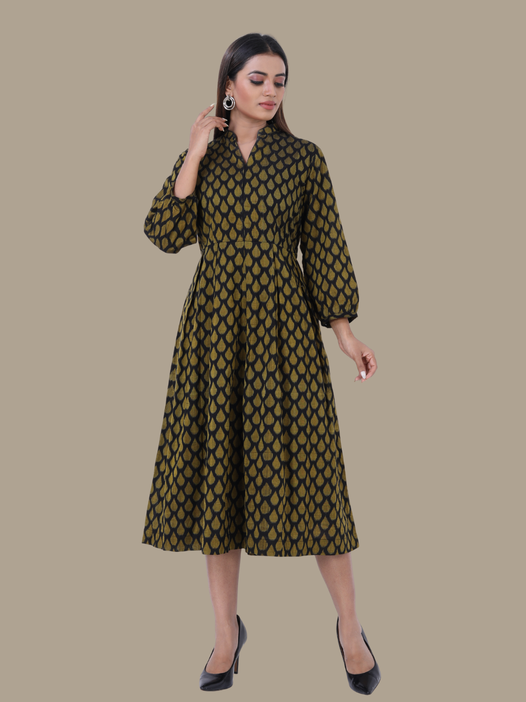 Cotton Dress in Handloom Sambalpuri Ikat Fabric
