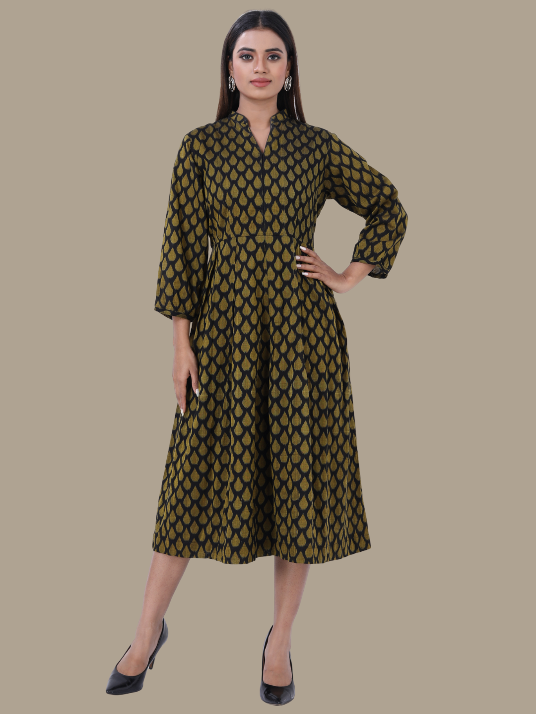 Cotton Dress in Handloom Sambalpuri Ikat Fabric