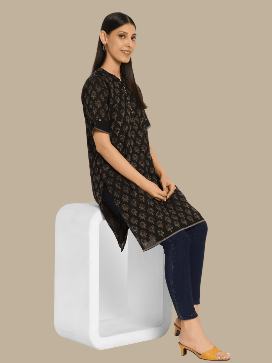 Handloom Sambalpuri Ikat Cotton Kurti