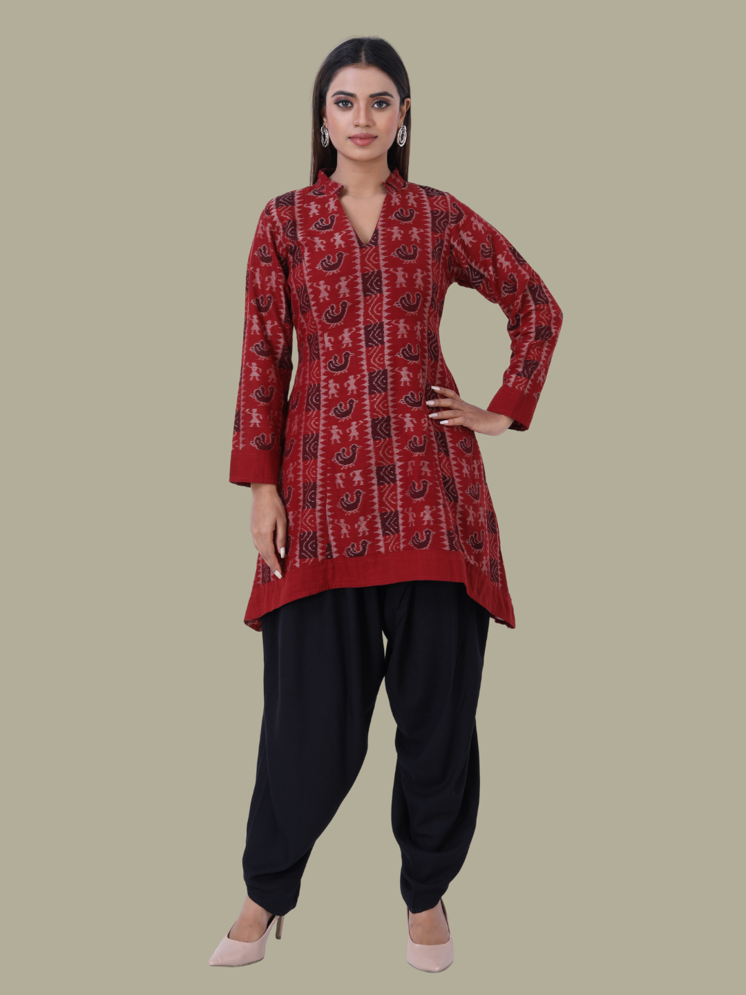 Handloom Sambalpuri Ikat Cotton Kurti 34