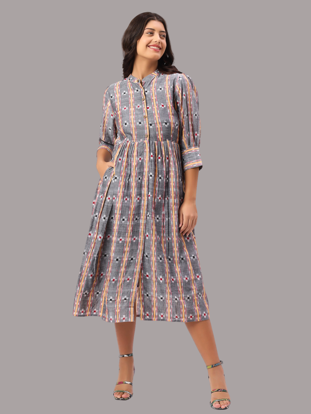 Exquisite Handloom Sambalpuri Ikat cotton dress