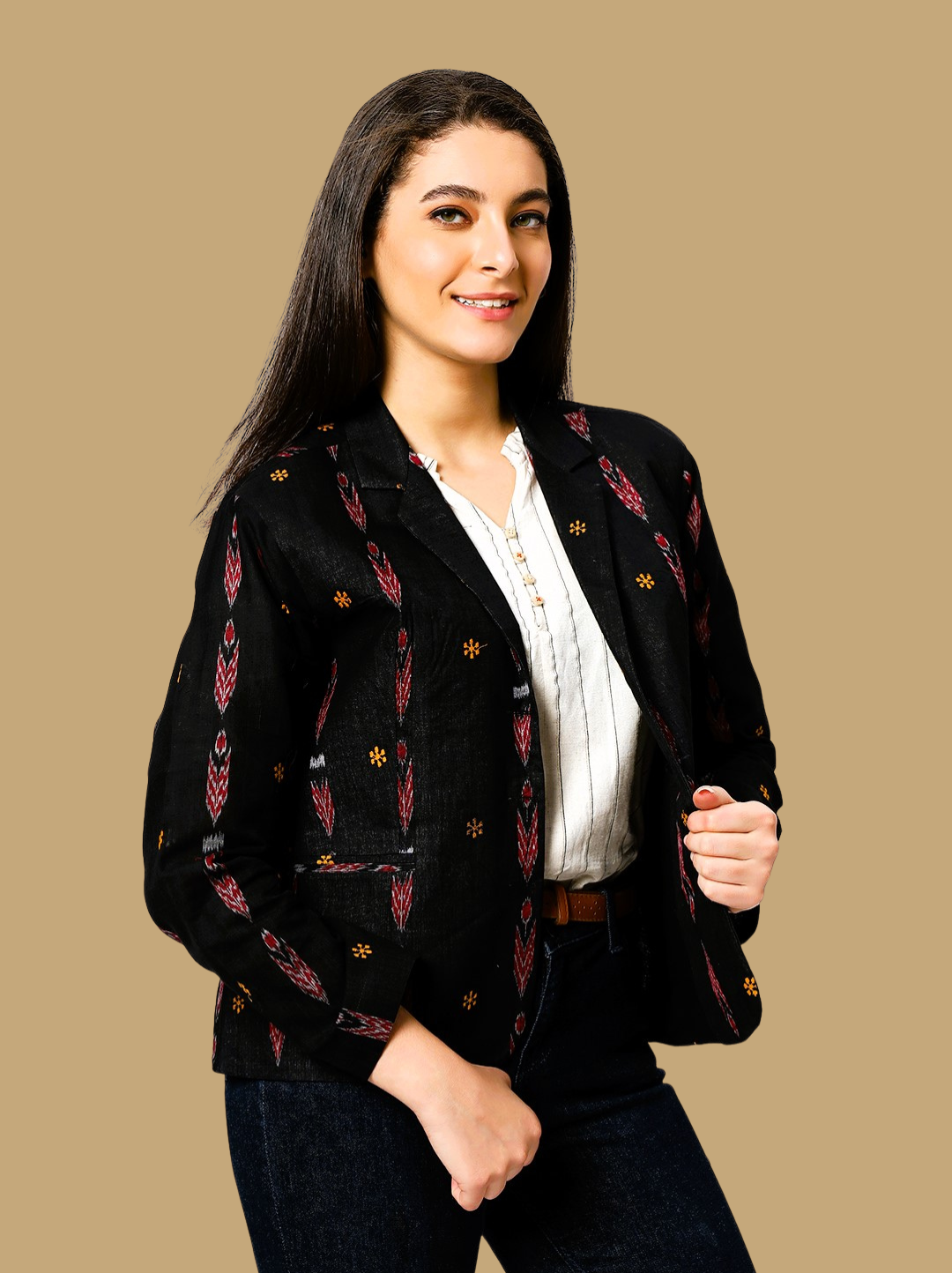 Handloom Sambalpuri Ikat Cotton Jacket