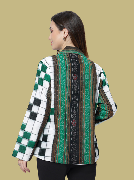 Iconic Handloom Sambalpuri Ikat Cotton Jacket