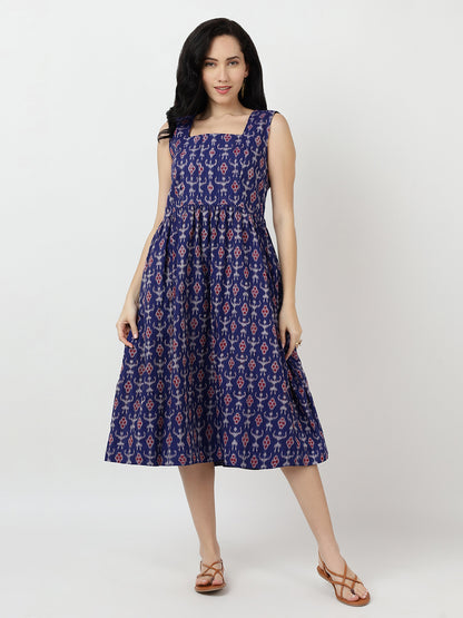 Cotton dress in Premium Handwoven Sambalpuri Ikat Fabric