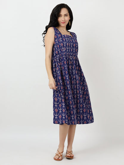 Cotton dress in Premium Handwoven Sambalpuri Ikat Fabric
