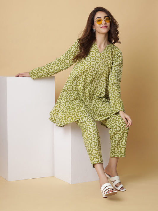 Pure Cotton Co-Ord Set from Hand Block Printed Fabric