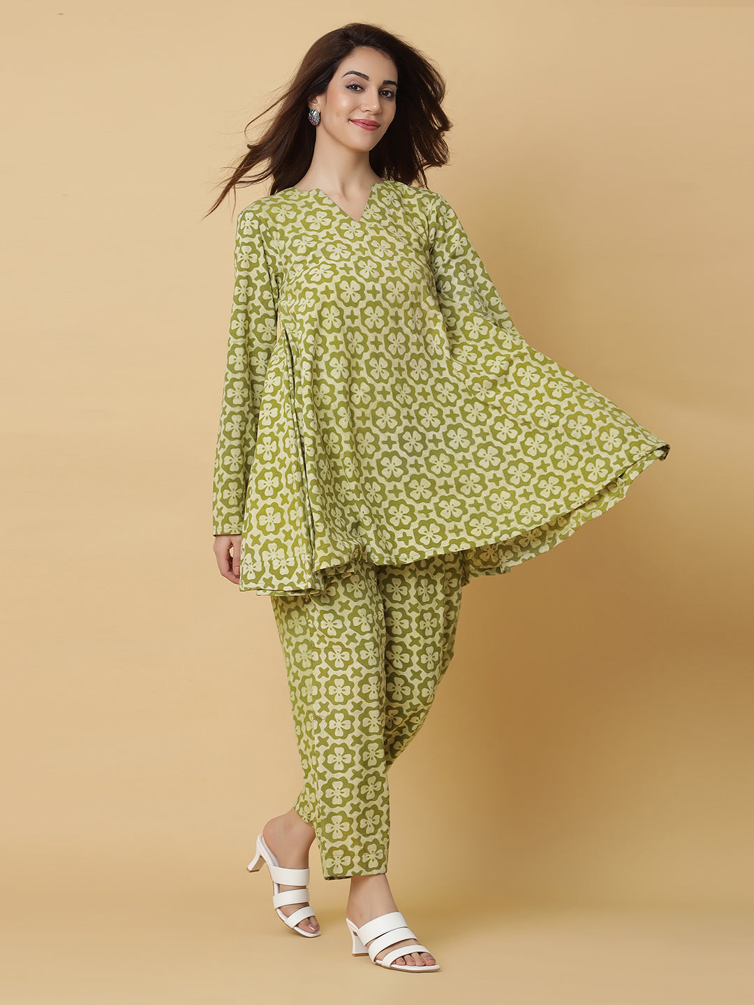Pure Cotton Co-Ord Set from Hand Block Printed Fabric