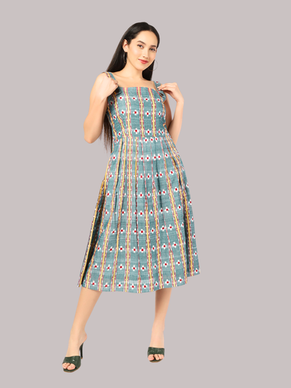 Exquisite Handloom Sambalpuri Ikat cotton dress