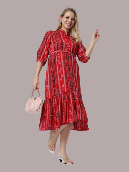 Exquisite Handloom Sambalpuri Ikat cotton dress