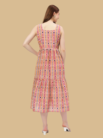 Exquisite Handloom Sambalpuri Ikat cotton dress