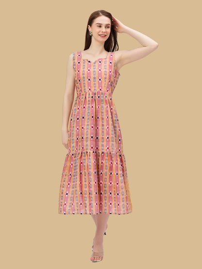 Exquisite Handloom Sambalpuri Ikat cotton dress