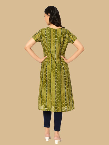 Handloom Sambalpuri Ikat Cotton Kurti
