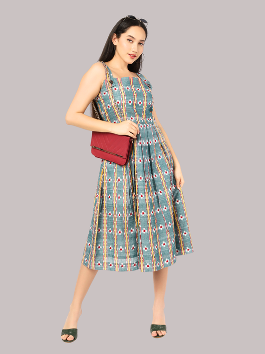 Exquisite Handloom Sambalpuri Ikat cotton dress