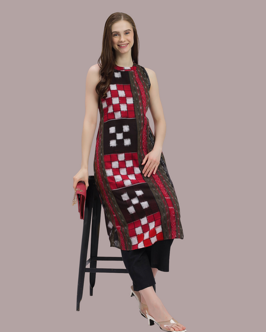 Handloom Sambalpuri Ikat Cotton Kurti