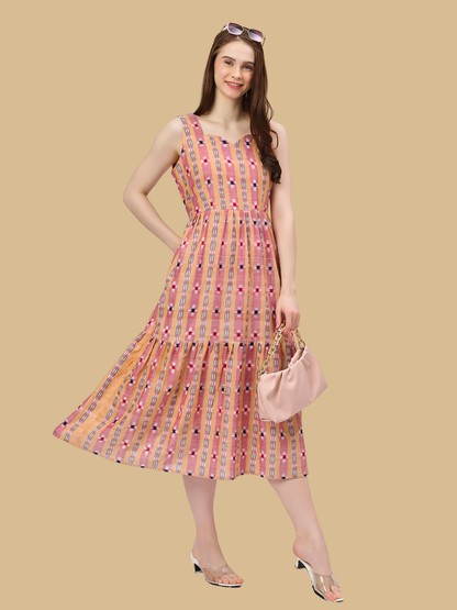 Exquisite Handloom Sambalpuri Ikat cotton dress