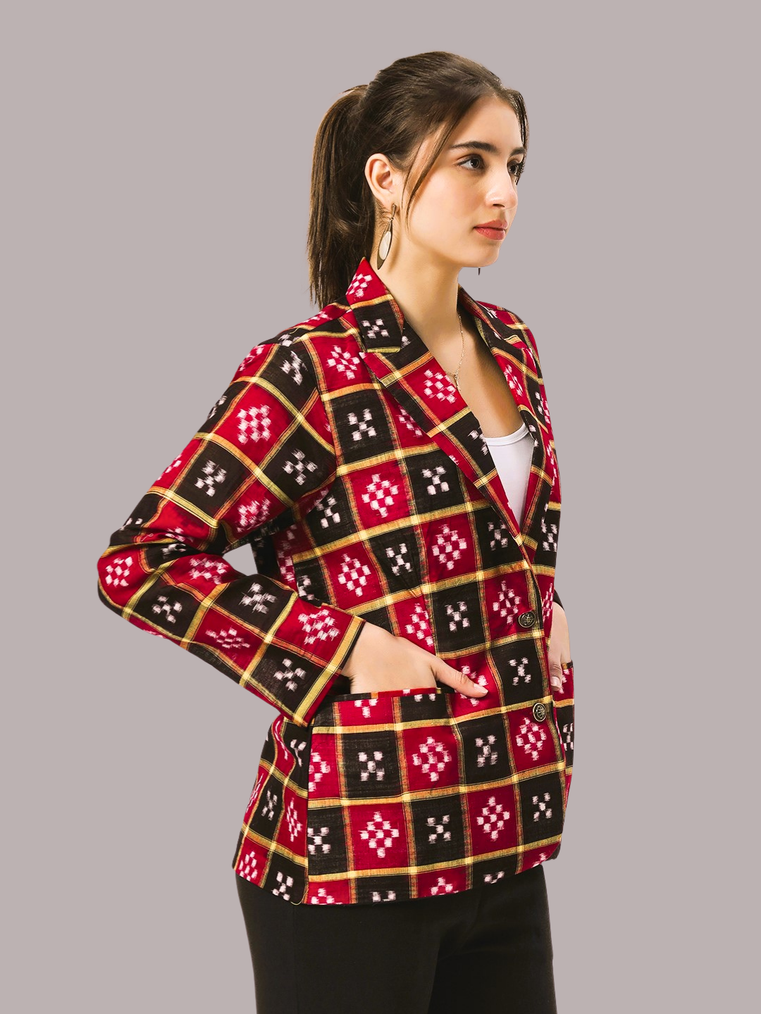 Handloom Sambalpuri Ikat Cotton Jacket