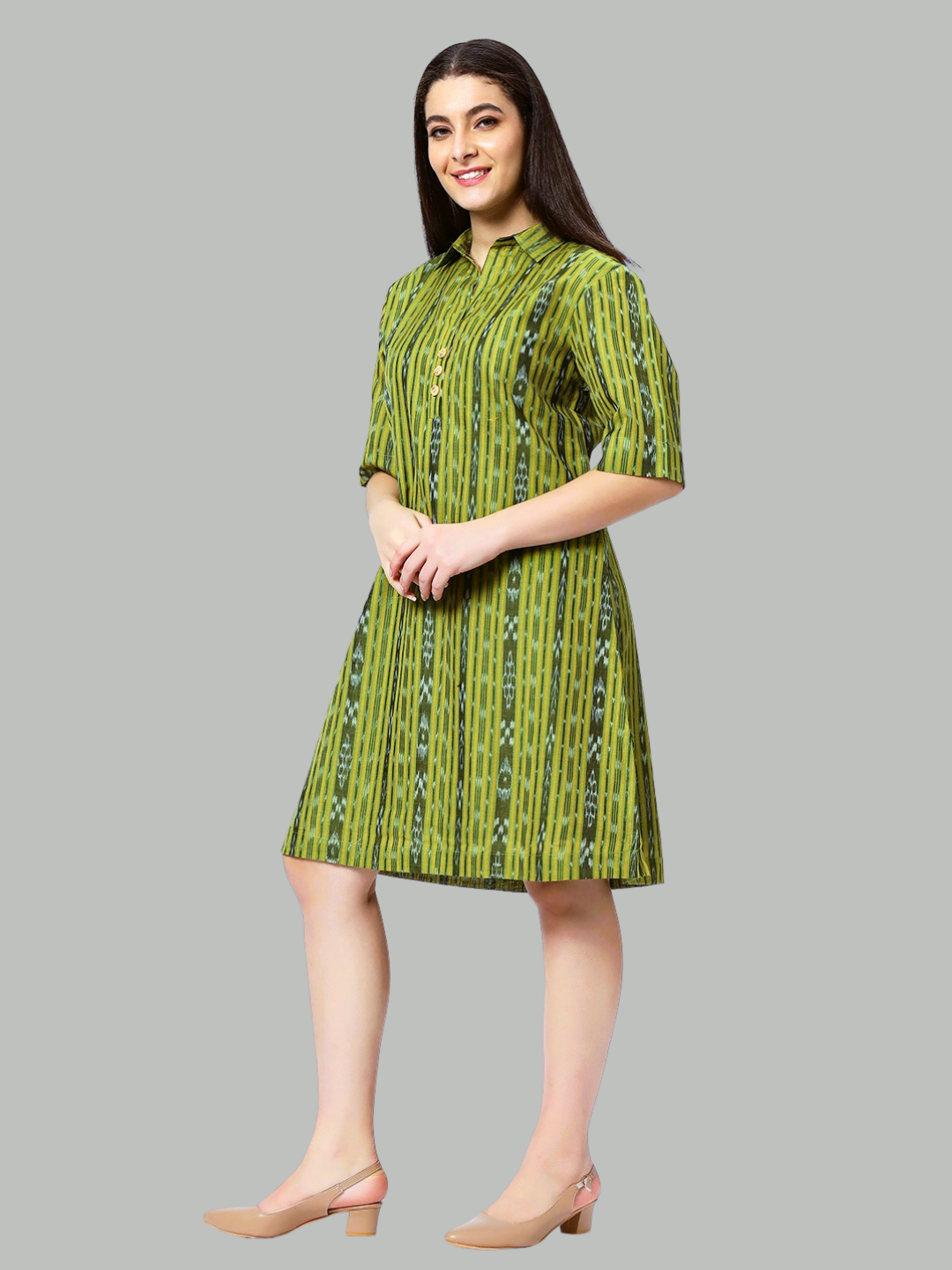 Exquisite Handloom Sambalpuri Ikat cotton dress