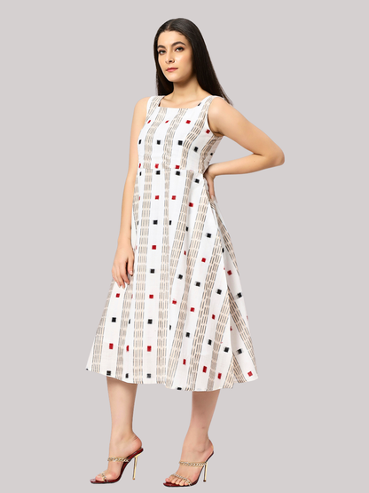 Exquisite Handloom Sambalpuri Ikat cotton dress