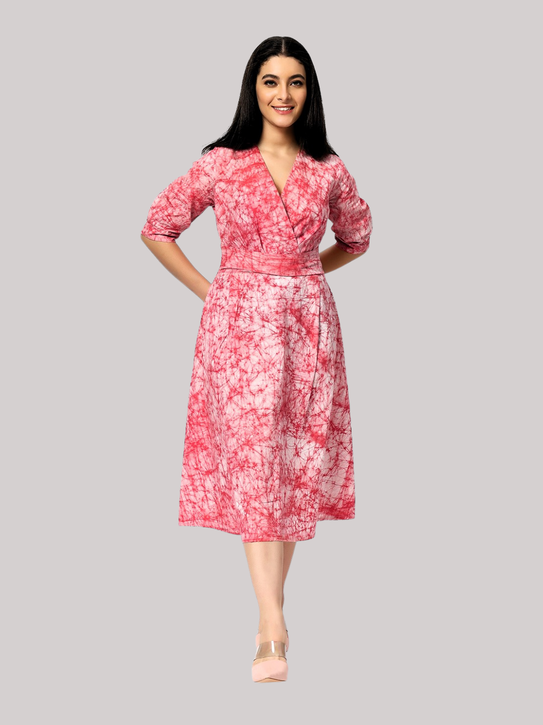 Cotton dress from Handcrafted Batik Print Fabric