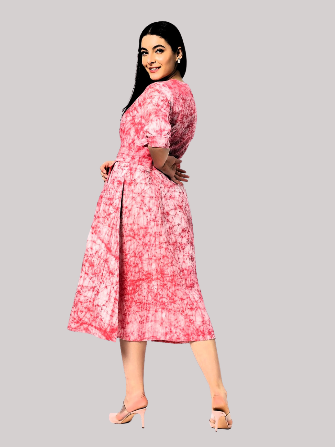 Cotton dress from Handcrafted Batik Print Fabric