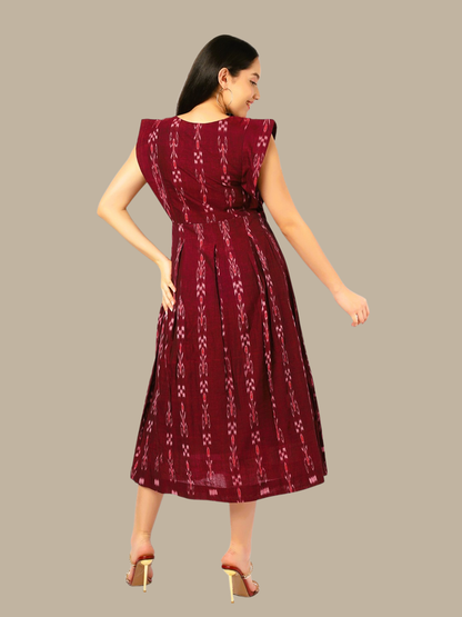 Exquisite Handloom Sambalpuri Ikat cotton dress