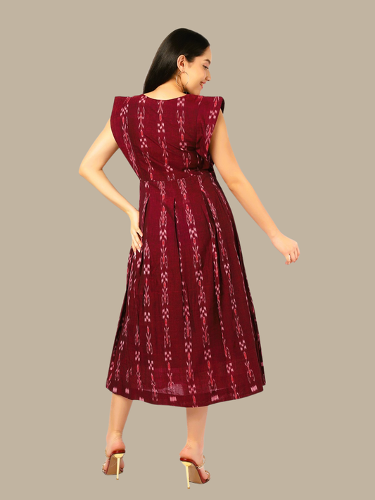 Exquisite Handloom Sambalpuri Ikat cotton dress