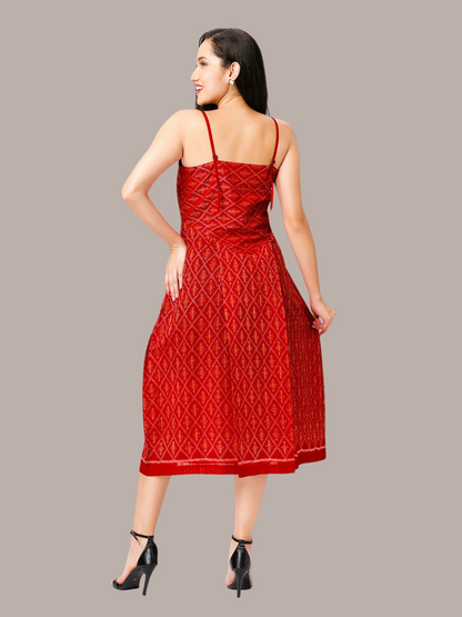 Exquisite Handloom Sambalpuri Ikat cotton dress
