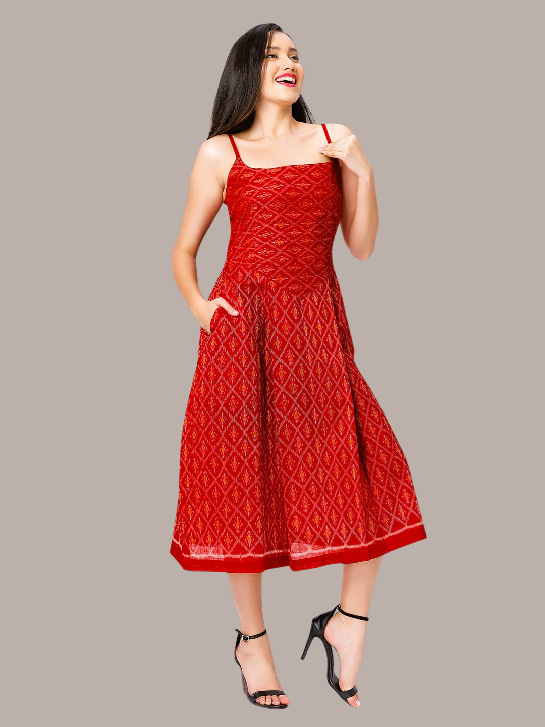 Exquisite Handloom Sambalpuri Ikat cotton dress