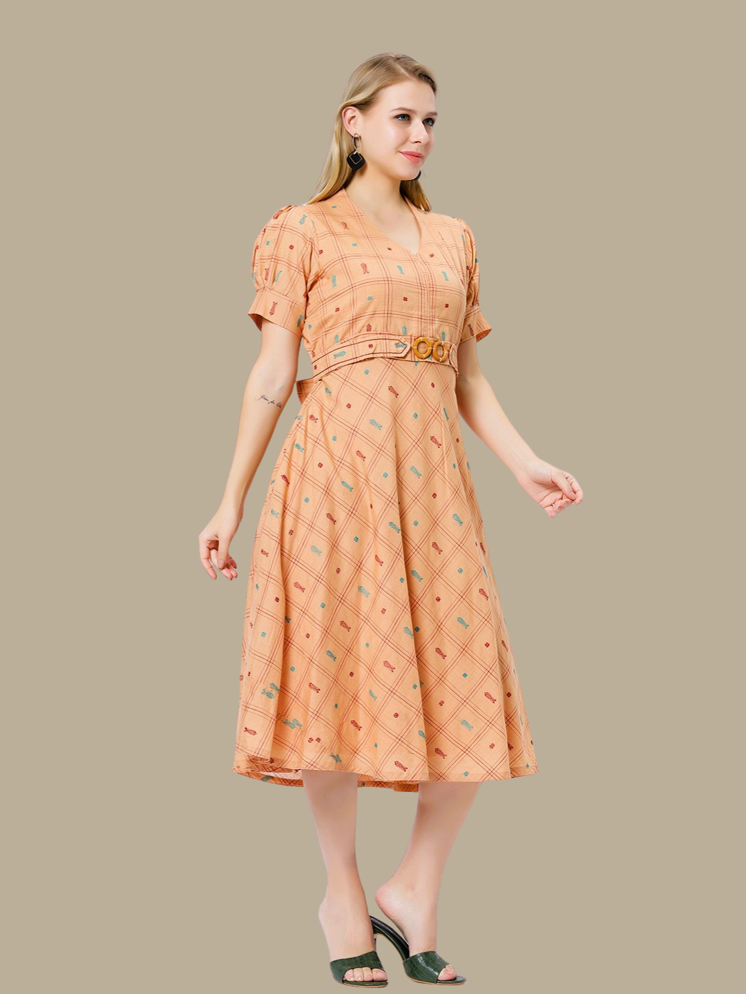Exquisite Handloom Sambalpuri Ikat cotton dress