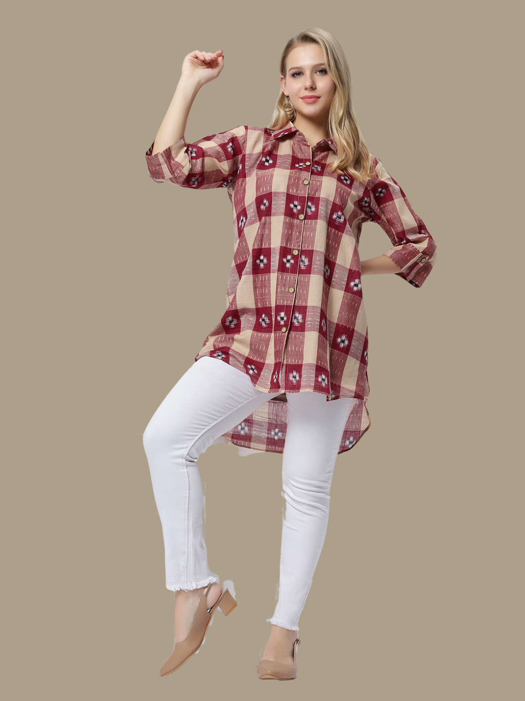 Handloom Sambalpuri Ikat Cotton Short Top