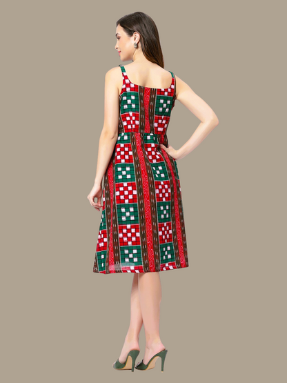 Exquisite Handloom Sambalpuri Ikat cotton dress