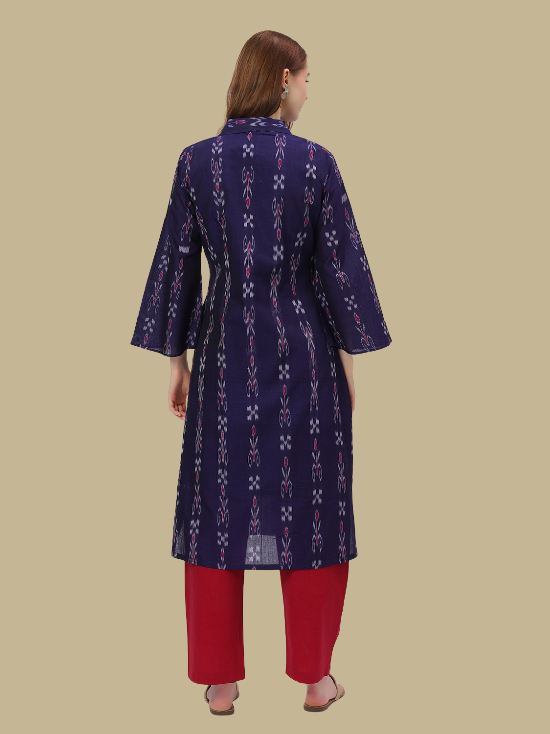 Handloom Sambalpuri Ikat Cotton Kurti and Pant Set