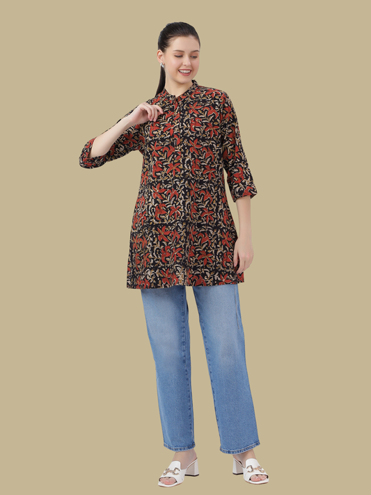 Short Top from Hand Block Printed cotton Fabric