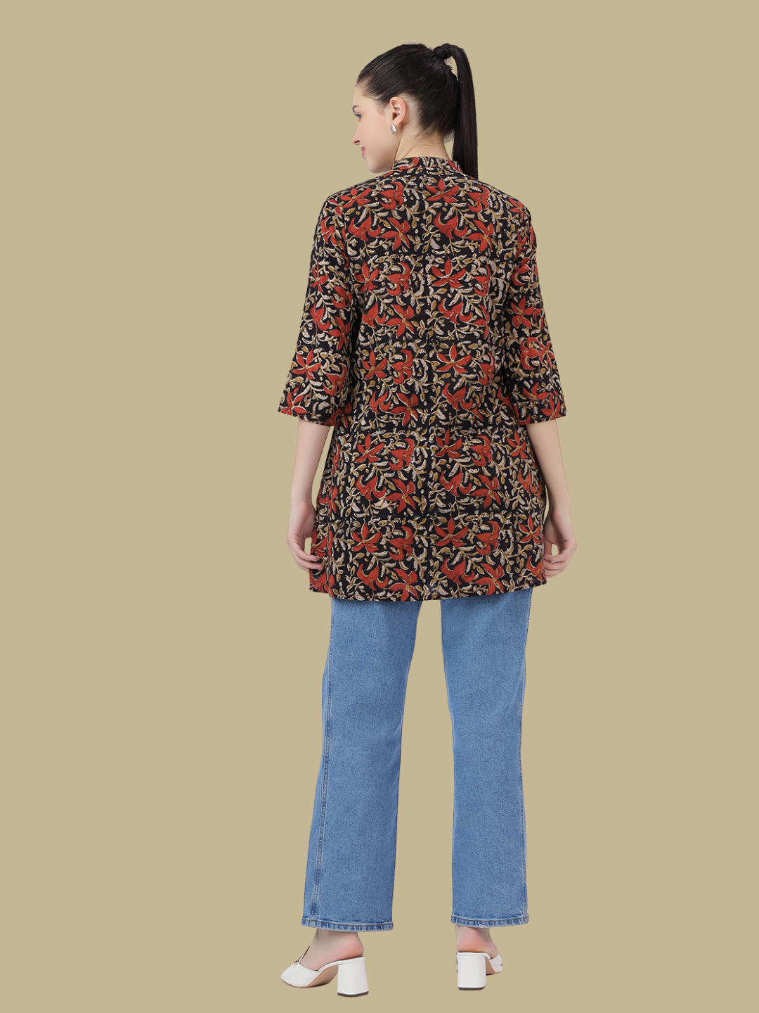 Short Top from Hand Block Printed cotton Fabric