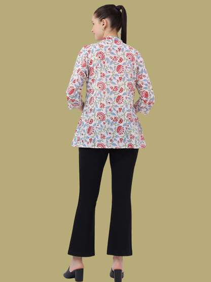 Short Top from Hand Block Printed cotton Fabric