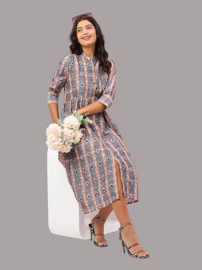 Exquisite Handloom Sambalpuri Ikat cotton dress