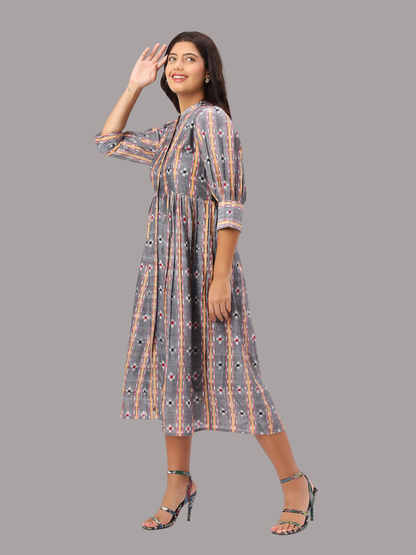 Exquisite Handloom Sambalpuri Ikat cotton dress