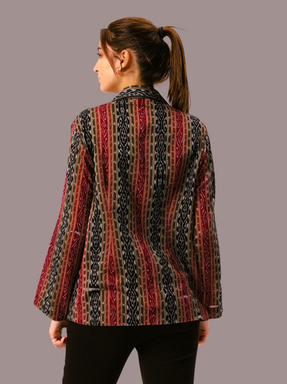 Iconic Handloom Sambalpuri Ikat Cotton Jacket