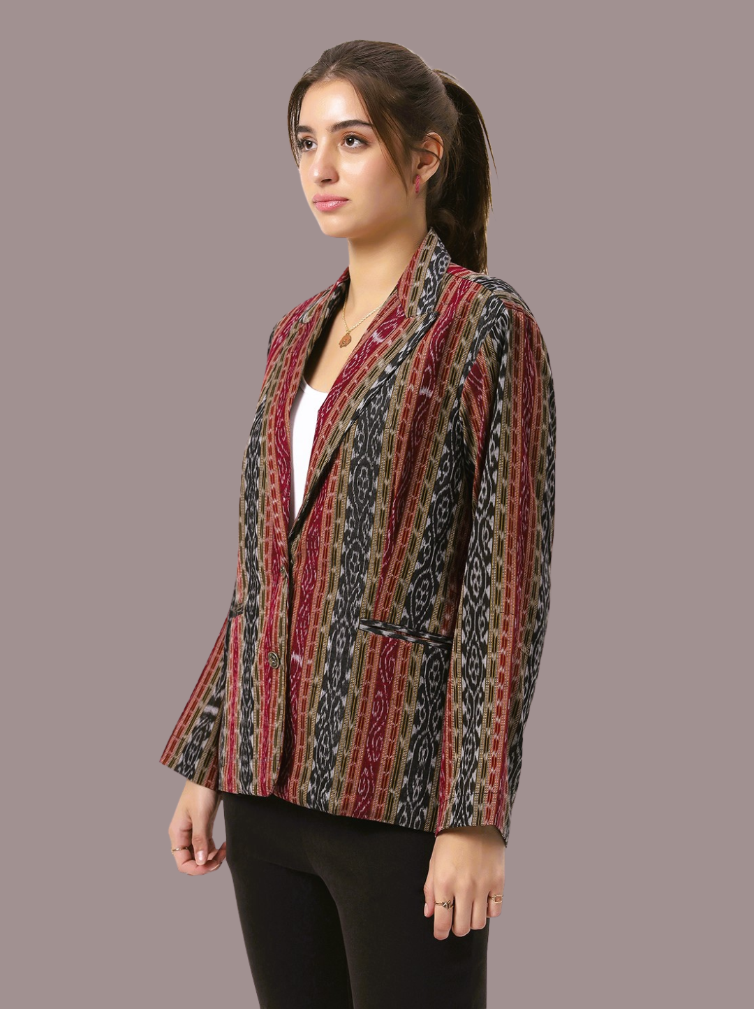 Iconic Handloom Sambalpuri Ikat Cotton Jacket