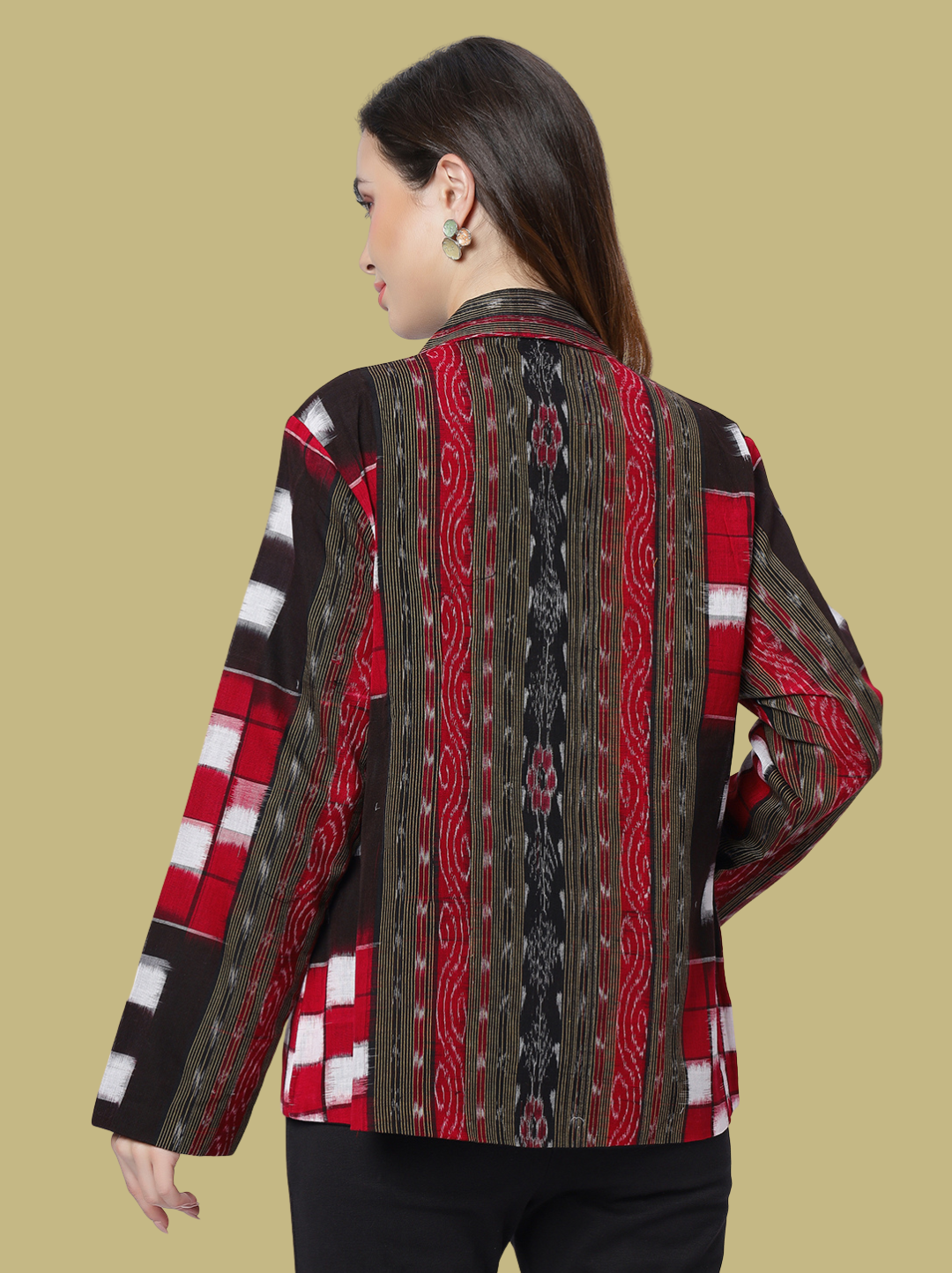 Iconic Handloom Sambalpuri Ikat Cotton Jacket